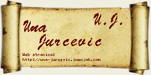 Una Jurčević vizit kartica